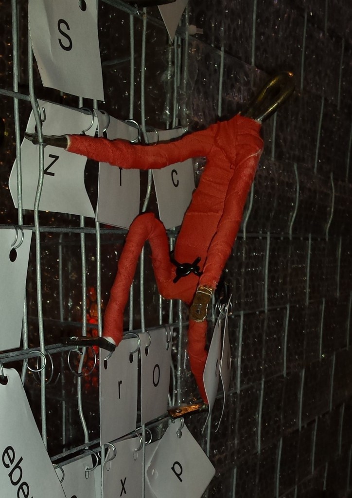 Buchstaben Kletterer