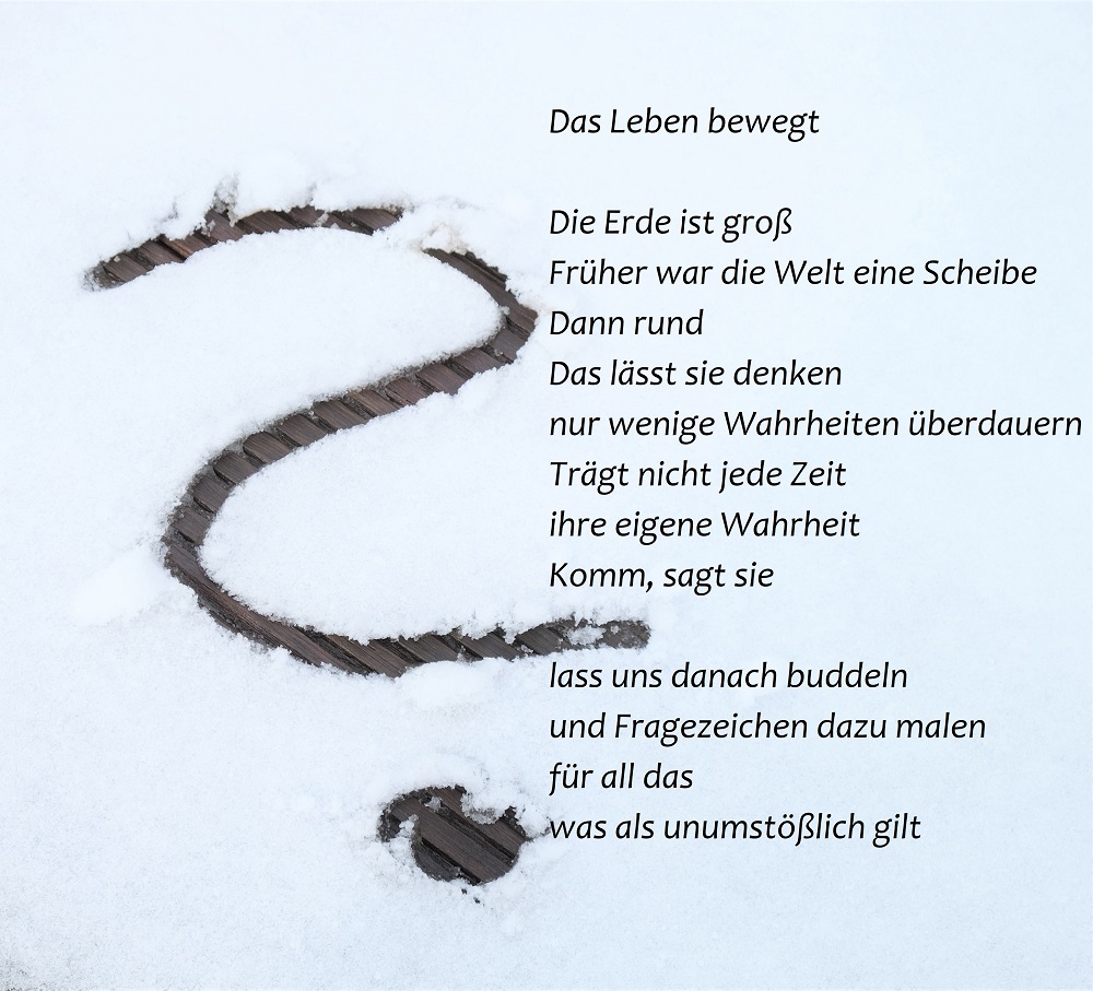 Fragezeichen Schnee